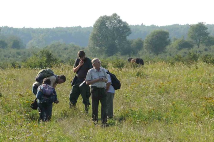 Botaniker in der Döberitzer Heide bei Potsdam - Foto: Astrid Basner